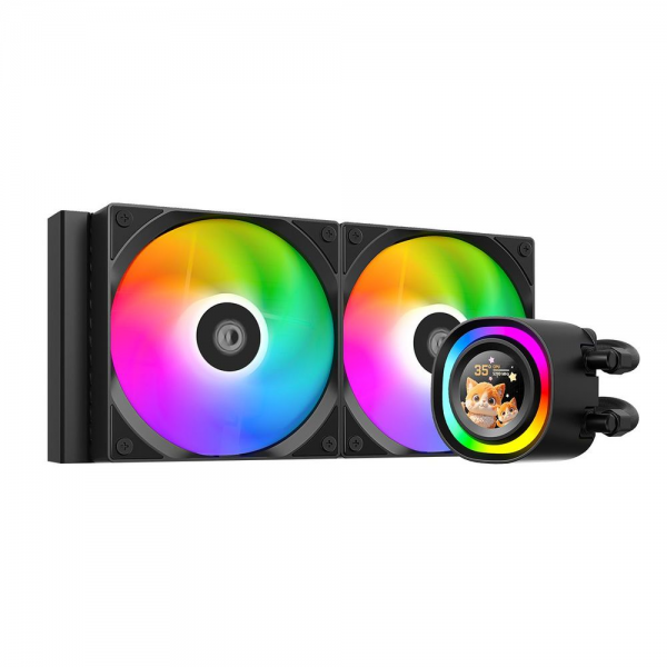 Вентилятор Cooler ID-Cooling FX240 LCD BLACK LCD SCREEN 300W/ all Intel/AMD