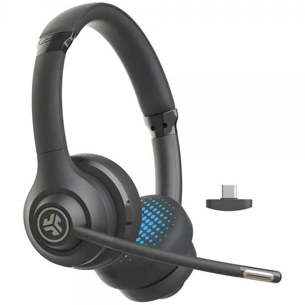 Беспроводная гарнитура Jlab GO Work
Wireless Duo-Black, Version 2,Link USB-C
 (PN: IEUHBGOWORKRBLK4/HBGOWORKRBLK4)