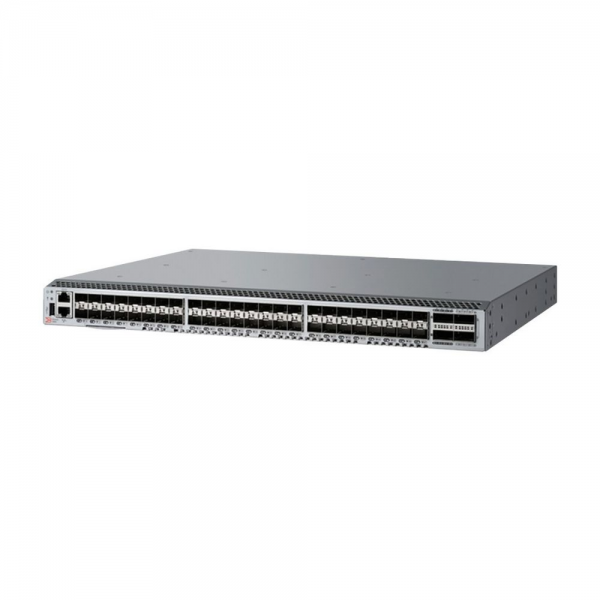 Коммутатор Brocade G620 64-port FC Switch, ALL 64 port licensed (48x SFP+, 4x QSFP+), included 64x FC 32Gb SWL SFP transceivers, Enterprise Bundle License, FOS 9.1.1, 2x PS 250W, Port Side Exhaust Air Flow, Rackrails Kit