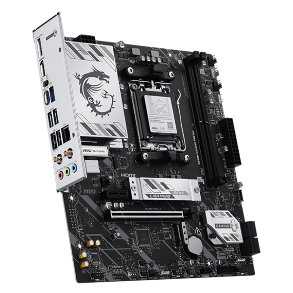 Материнская плата MSI B850M GAMING WIFI6E B850, AM5, 2*DDR5, 1*PCIEx16,1*PCIEx1, 2*M.2, 2*TypeC, 5*USB3.2Gen1, 6*USB2.0, 4*SATA3.0, 2.5G, DP, HDMI, M-ATX, RTL
