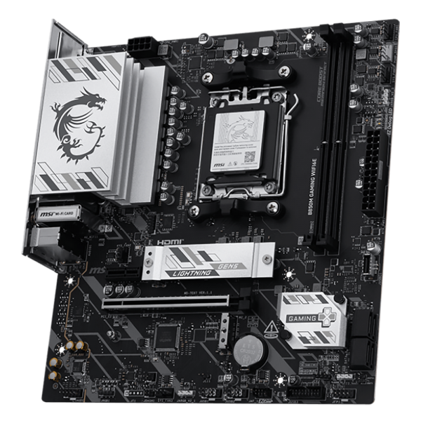 Материнская плата MSI B850M GAMING WIFI6E B850, AM5, 2*DDR5, 1*PCIEx16,1*PCIEx1, 2*M.2, 2*TypeC, 5*USB3.2Gen1, 6*USB2.0, 4*SATA3.0, 2.5G, DP, HDMI, M-ATX, RTL
