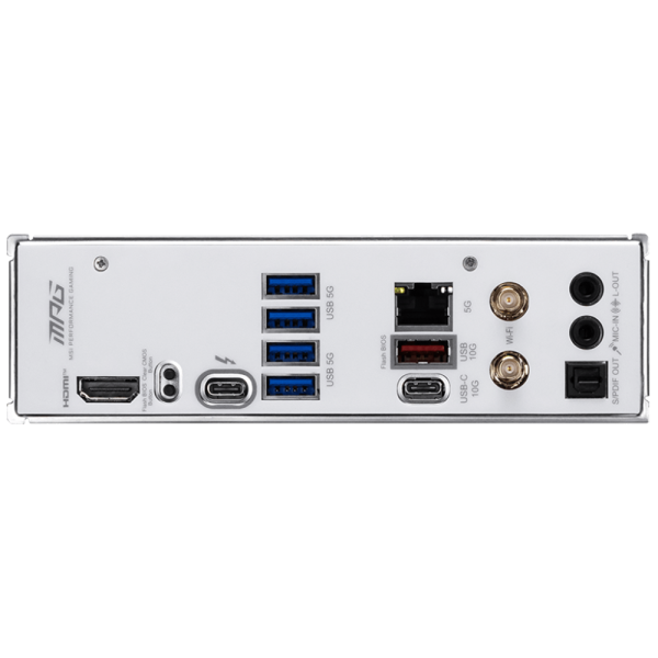 Материнская плата MSI MPG B860I EDGE TI WIFI B860, LGA1851, 2*DDR5, 1*PCIEx16, 2*M.2, 2*TypeC, 1*USB3.2Gen2, 6*USB3.2Gen1, 2*USB2.0, 2*SATA3.0, 2.5G, Type-C(DP), HDMI, ITX, RTL