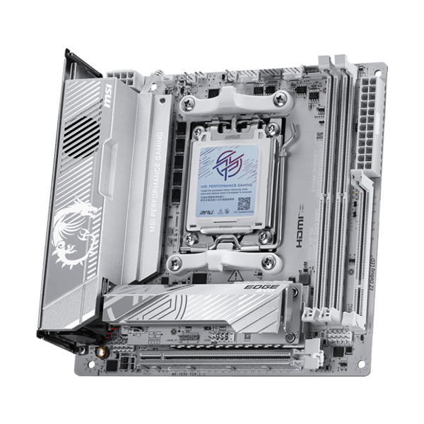 Материнская плата MSI MPG X870I EDGE TI EVO WIFI X870, AM5, 2*DDR5, 1*PCIEx16, 1*M.2, 2*TypeC, 5*USB3.2Gen2, 2*USB3.2Gen1, 2*USB2.0, 2*SATA3.0, 5G, 2*Type-C(DP), HDMI, ITX, RTL