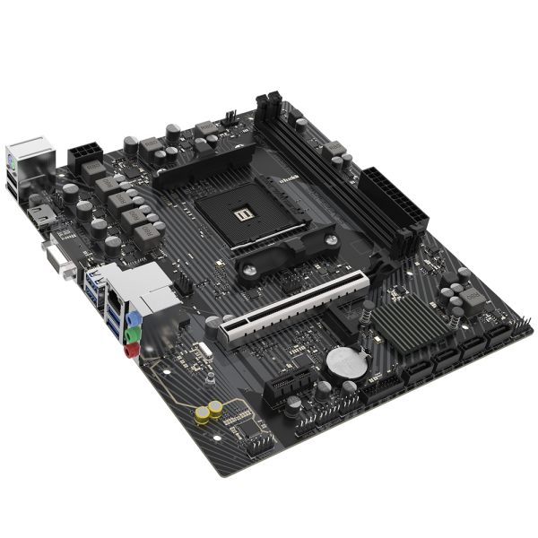 Материнская плата Sapphire A520M-E A520, AM4, 2*DDR4, 1*PCIEx16, 1*PCIEx1, 1*M.2, 6*USB3.2Gen1, 4*USB2.0, 4*SATA3.0, 1G, HDMI, M-ATX, RTL