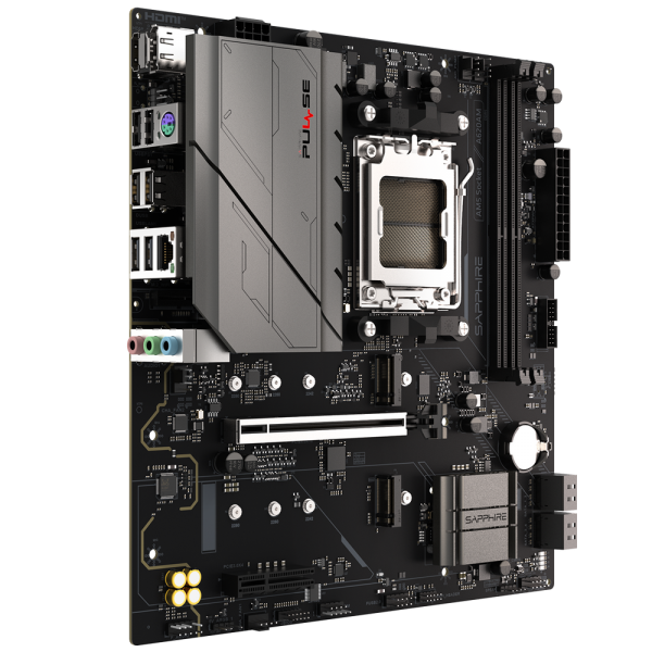 Материнская плата Sapphire A620AM PULSE A620, AM5, 2*DDR5, 1*PCIEx16, 1*PCIEx4, 2*M.2, 4*USB3.2Gen1, 6*USB2.0, 4*SATA3.0, 1G, DP, HDMI, M-ATX, RTL