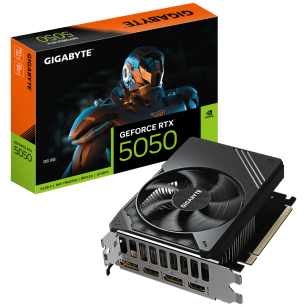 Видеокарта Gigabyte RTX5050 D6 8GB GDDR6 128bit 2xDP 2xHDMI 1FAN ITX RTL