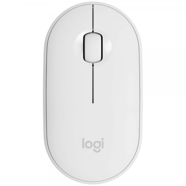 Беспроводная компактная мышь Logitech Pebble M350, off-white
