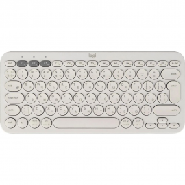 Клавиатура беспроводная Logitech K380, White, Bluetooth, оригинальная заводская РУС гравировка, [920-009589]