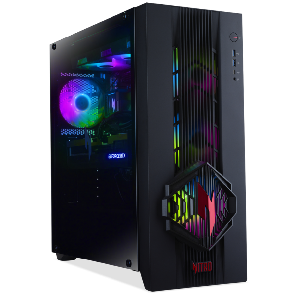 Настольный ПК Acer Nitro 70 N70X3D-100 AMD Ryzen 9 9900X3D/32Gb/SSD1Tb/RTX5070 12Gb/PSU 1200W/NoOS/Black (DG.E5ACD.009)