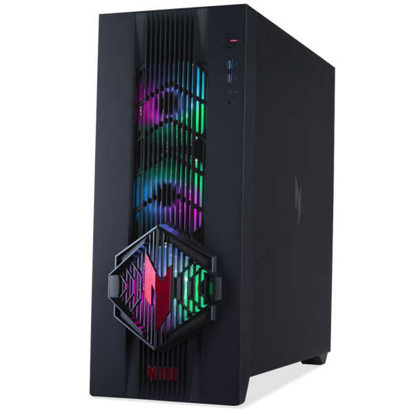 Настольный ПК Acer Nitro 70 N70X3D-100 AMD Ryzen 7 9800X3D/32Gb/SSD1Tb/RTX5080 16Gb/PSU 1200W/NoOS/Black (DG.E5ACD.008)
