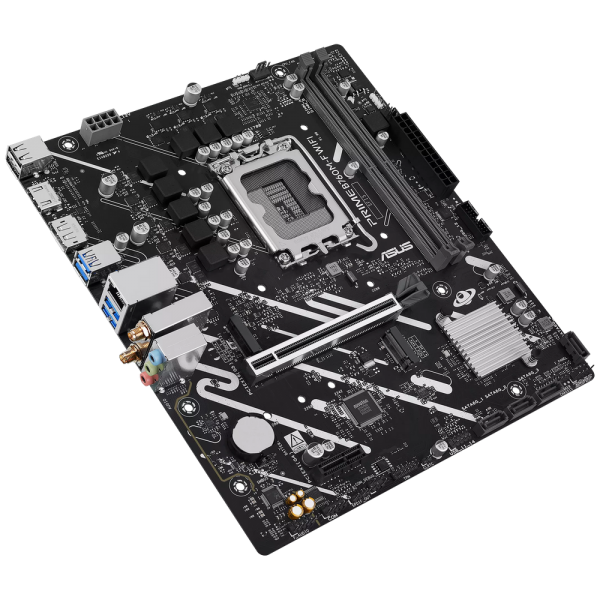 Материнская плата ASUS PRIME B760M-F WIFI LGA1700 mATX 2xDDR5 PCIEx16 PCIEx1 2xM.2 DP HDMI GLAN Wi-Fi 6