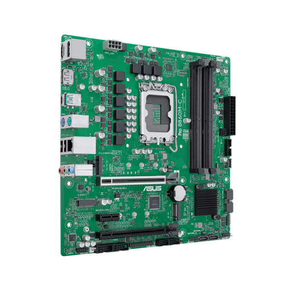 Материнская плата ASUS PRO B860M-C-CSM LGA1851 mATX 4xDDR5 2xPCIEx16 PCIEx1 USB-C 2xDP HDMI 2xM.2 GLAN