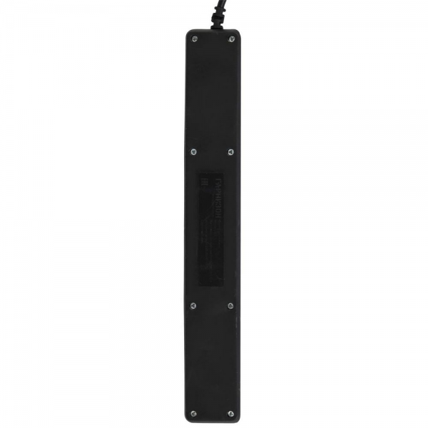 Сетевой фильтр Гарнизон ECL-5-U2-B-1.8 черный, 2 розетки USB A (12 Вт Max), 5 розеток Schuko (евро), 10А, 1,8м, ур.защиты 4, пакет