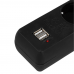Сетевой фильтр Гарнизон ECL-5-U2-B-1.8 черный, 2 розетки USB A (12 Вт Max), 5 розеток Schuko (евро), 10А, 1,8м, ур.защиты 4, пакет