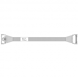 Кабель Amphenol RMC74-7038 Cable MCIO x8 74P (прямой)  -TO-  MCIO x8 74P (прямой) , 85 Ohm, L:80cm