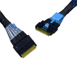 Кабель DiliVing DLSL74-8815 Slimline SASx8 (SFF8654)  -to- Slimline SASx8 (SFF8654) , 85ohm, PCIe Gen4, 80CM