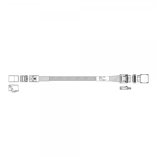 Кабель Amphenol RML42-1483 Cable OcuLink SFF8611 4i  -TO-  SFF8643  , 85 Ohm, PCIe Gen4,  L:57cm