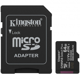 Карта памяти Kingston microSDXC 64GB Canvas Select Plus SDCS3/64GB