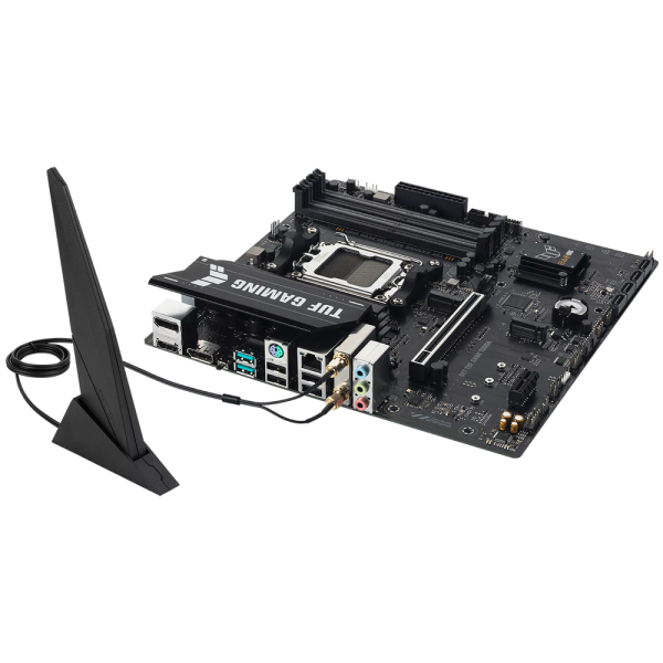 Материнская плата ASUS TUF GAMING A620AM-PLUS WIFI AM5 mATX 4xDDR4 PCIEx16 2xPCIEx1 2xM.2 2xDP HDMI 2.5GLAN WIFI 6