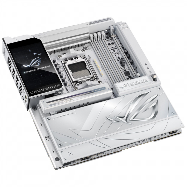 Материнская плата ASUS ROG CROSSHAIR X870E GLACIAL AM5 E-ATX 4xDDR5 2xPCIEx16 2xM.2 2xUSB-C 2x10GLAN WiFi 7