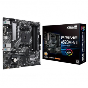 Материнская плата ASUS PRIME A520M-A II/CSM AM4 mATX 4xDDR4 PCIEx16 2xPCIEx1 M.2 DP HDMI VGA GLAN