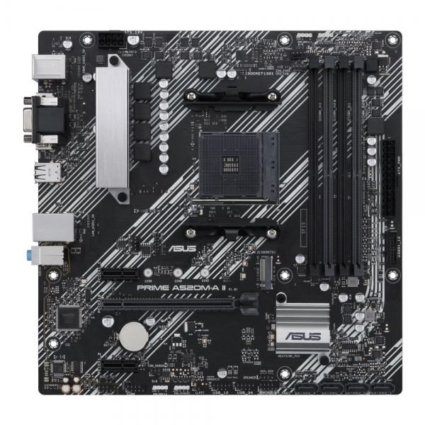 Материнская плата ASUS PRIME A520M-A II/CSM AM4 mATX 4xDDR4 PCIEx16 2xPCIEx1 M.2 DP HDMI VGA GLAN