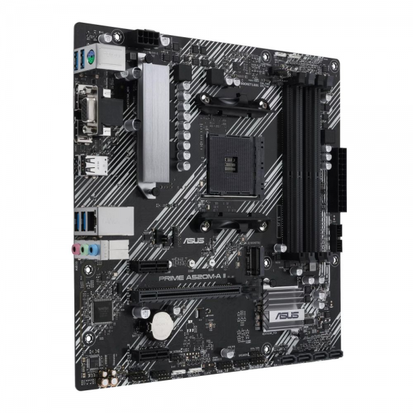 Материнская плата ASUS PRIME A520M-A II/CSM AM4 mATX 4xDDR4 PCIEx16 2xPCIEx1 M.2 DP HDMI VGA GLAN