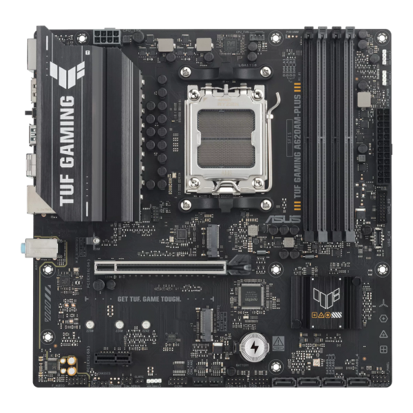 Материнская плата ASUS TUF GAMING A620AM-PLUS AM5 mATX 4xDDR5 PCIEx16 PCIEx1 2xM.2 2xDP HDMI 2.5GLAN