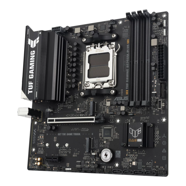 Материнская плата ASUS TUF GAMING A620AM-PLUS AM5 mATX 4xDDR5 PCIEx16 PCIEx1 2xM.2 2xDP HDMI 2.5GLAN