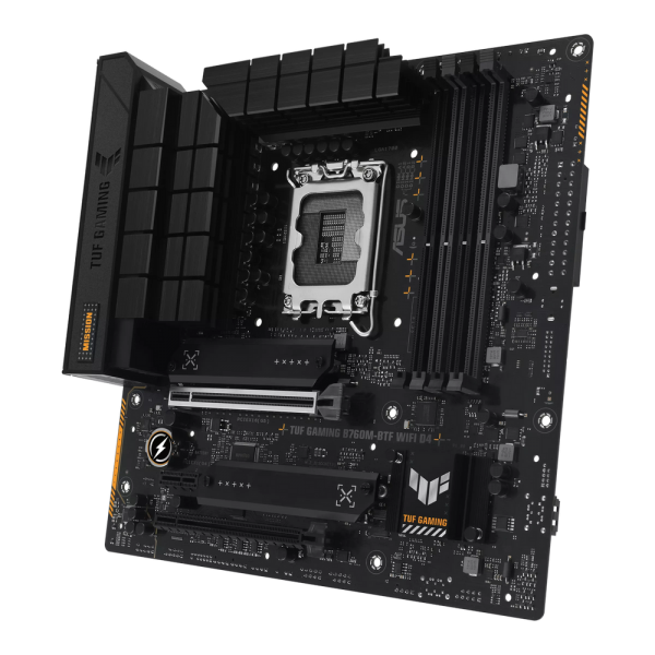 Материнская плата ASUS TUF GAMING B760M-BTF WIFI D4 LGA1700 mATX 4xDDR4 2xPCIEx16 PCIEx1 3xM.2 DP HDMI 2.5GLAN WiFi 6