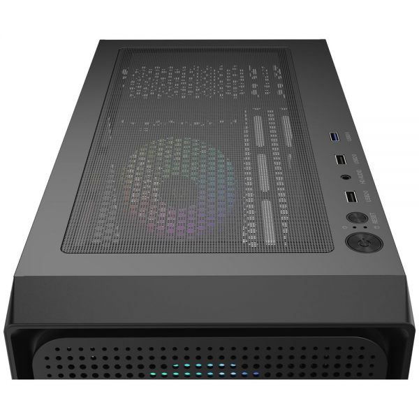 Корпус для ПК Ocypus Gamma-C50-BKG400XX-GL Case Gamma C50 BK ARGB mATX / win / black / 4 ARGB fans / noPSU