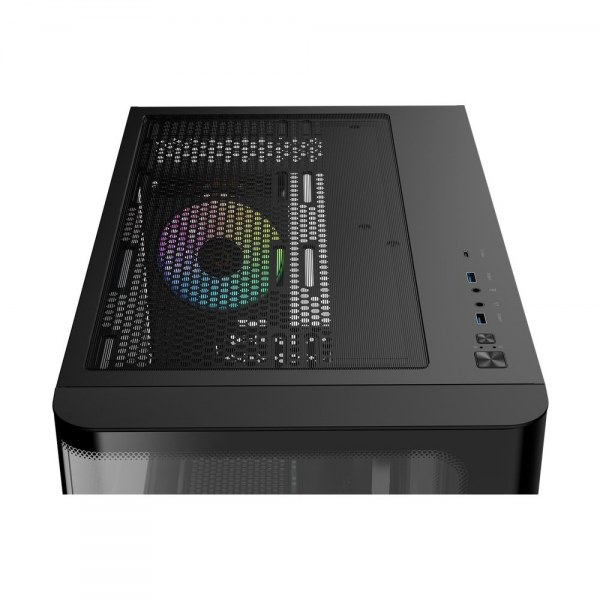 Корпус для ПК Ocypus Iota-C70-BKD400CD-GL Case Iota C70 BK Curve ARGB Digital ATX / win / black /