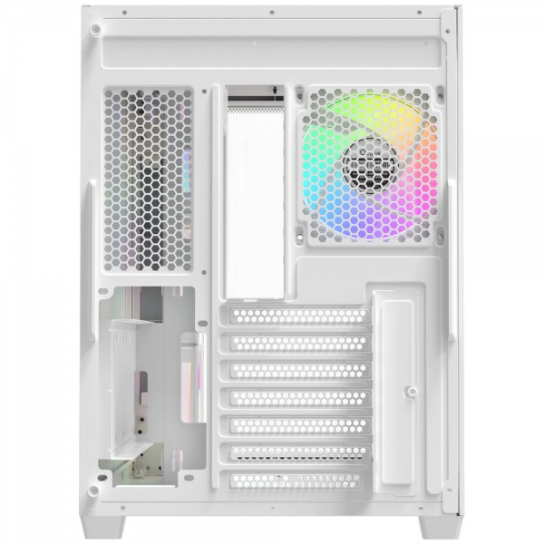 Корпус для ПК Ocypus Iota-C70-WHD400CD-GL Case Iota C70 WH Curve ARGB Digital ATX / win / white / 6 ARGB fans / / no PSU / Tempered Glass