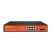 Коммутатор Wi-Tek WI-PCMS310GF  8х10/100/1000 Мбит/с RJ45, 2хSFP1000 Мбит/с, PoE