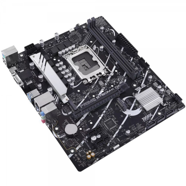 Материнская плата ASUS PRIME B760M-K D4 LGA1700 mATX 2xDDR4 PCIEx16 2xPCIEx1 2xM.2 HDMI VGA 2.5GLAN