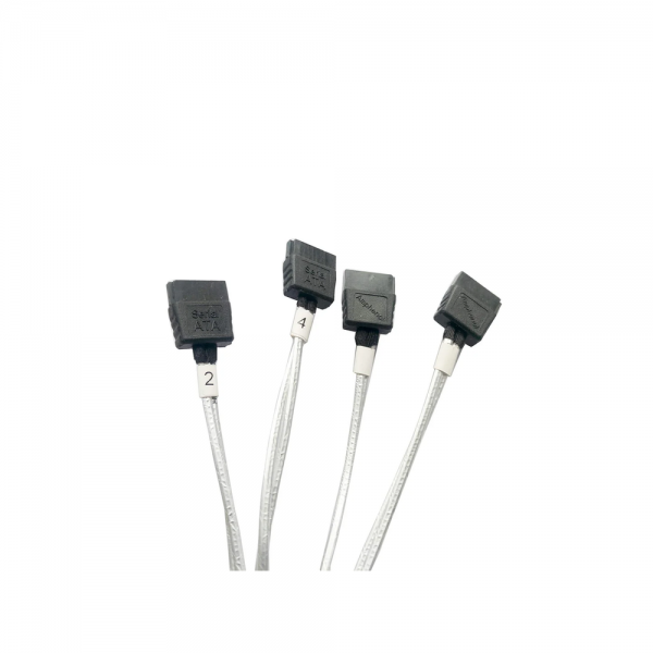 Кабель DiliVing DLHS36-0439  HDmSAS (SFF8643) -to- 4*SATA +SideBand, metall lockers, SAS2.1 (6G), 75cm