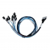 Кабель DiliVing DLSL74-9693 Slimline SASx8 (SFF8654) -to- 8 SATA + SideBand, 75CM