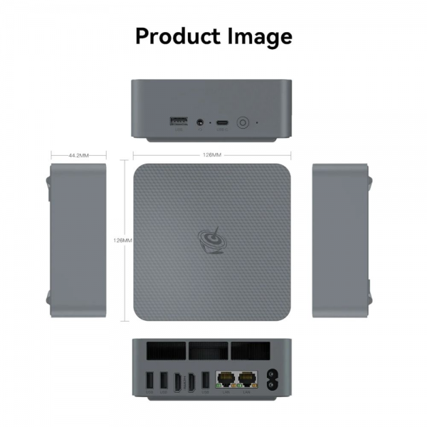 Мини-компьютер Beelink BL/EQR7- LP/7735HS/24G/1TB/Milky Grey