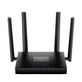 Двухдиапазонный гигабитный роутер Wi-Fi 6 AX3000 с поддержкой Mesh , чипсет: MediaTek (MT7981BA, MT7976CN, MT7531AE), стандарты Wi-Fi: 802.11a/b/g/n/ac/ax, скорость Wi-Fi: до 574 Мбит/с (2,4 ГГц) + до 2402 Мбит/с (5 ГГц), 5 портов 10/100/1000 Мбит/с, 4 не