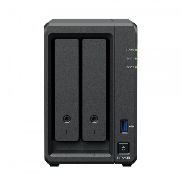 Платформа СХД Synology DS725+ 2 Bay 2xM.2 2.5GLAN 1GLAN 2GB (Max.32GB) DDR4 2xUSB