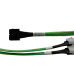 Кабель DiliVing DLSL38-2006 Cable, U.2 Enabler,  HDmSAS x8 (2x SFF8643) -to- 2x Slimline x4 (2x SFF8654), 1m, Used with systems that use the Slimline connector on the NVMe-backplane  OEM