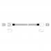 Кабель Miradeed  MD-6715028, HDmSAS SFF8643 -to- HDmSAS SFF8643 + SideBand , SAS 3.0 (12G), 85 Ohm, 80cm