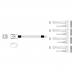Кабель Miradeed  MD-6715033,  HDmSAS SFF8643 -to- 4*SAS SFF8482 , 12G, 85 Ohm, 100cm