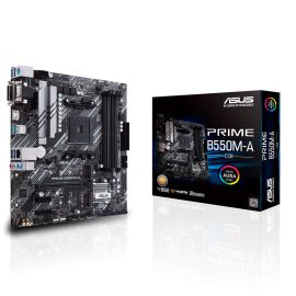 Материнская плата ASUS PRIME B550M-A/CSM AM4 mATX 4xDDR4 PCIEx16 2xPCIEx1 2xM.2 HDMI DVI VGA GLAN
