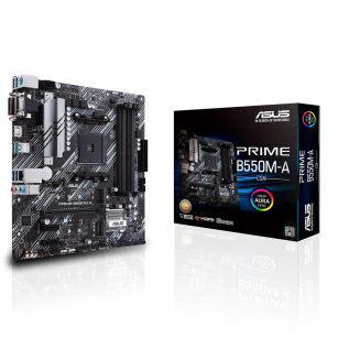 Материнская плата ASUS PRIME B550M-A/CSM AM4 mATX 4xDDR4 PCIEx16 2xPCIEx1 2xM.2 HDMI DVI VGA GLAN