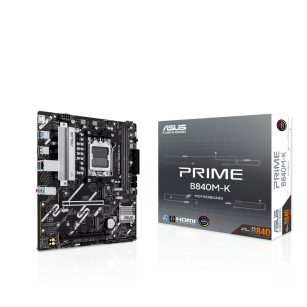 Материнская плата ASUS PRIME B840M-K AM5 mATX 2xDDR5 2xPCIEx16 2xM.2 HDMI 2.5GLAN