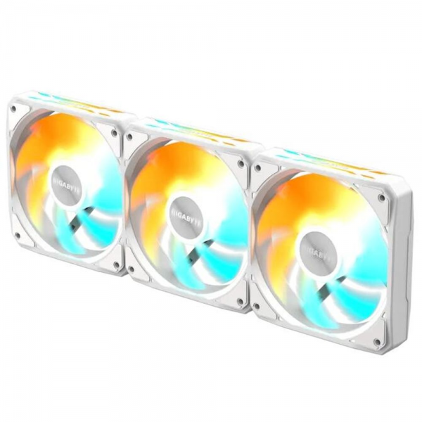 Вентилятор в корпус GIGABYTE GP-GBT EZFAN1203 ICE 3X120mm ARGB FANs set. PWM, 3 Pin