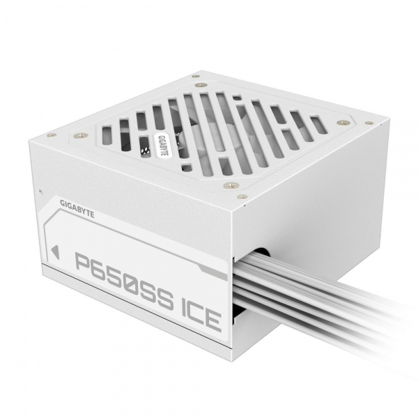 Блок питания ПК Gigabyte P650SS ICE 650W, 80+, SILVER, НЕ модульный, ATX 3.0, White