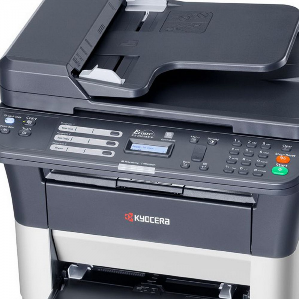 Kyocera FS-1125MFP A4, МФУ, лазерное, черно-белое, 25стр/мин, 600dpi, 390МГц, 64Мб, 40АПД, USB/Ethernet, 1000стр/картридж, (1102M73DZ2)