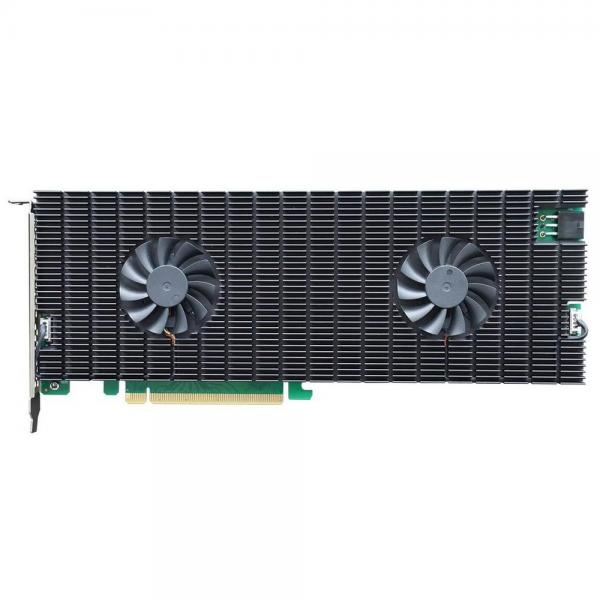 Плата расширения HighPoint SSD7540,  PCIe 4.0 x16, Ports: 8x M.2 (2242/2260/2280), Board: Full Height, Full Length, Bootable, RAID: 0,1,10   ADD IN CARD